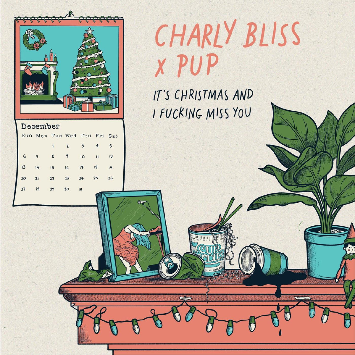 Charly Bliss - It's Christmas & I Fucking Miss You (Featuring Pup) (Blue Vinyl) (Vinyl Single) (US Import)