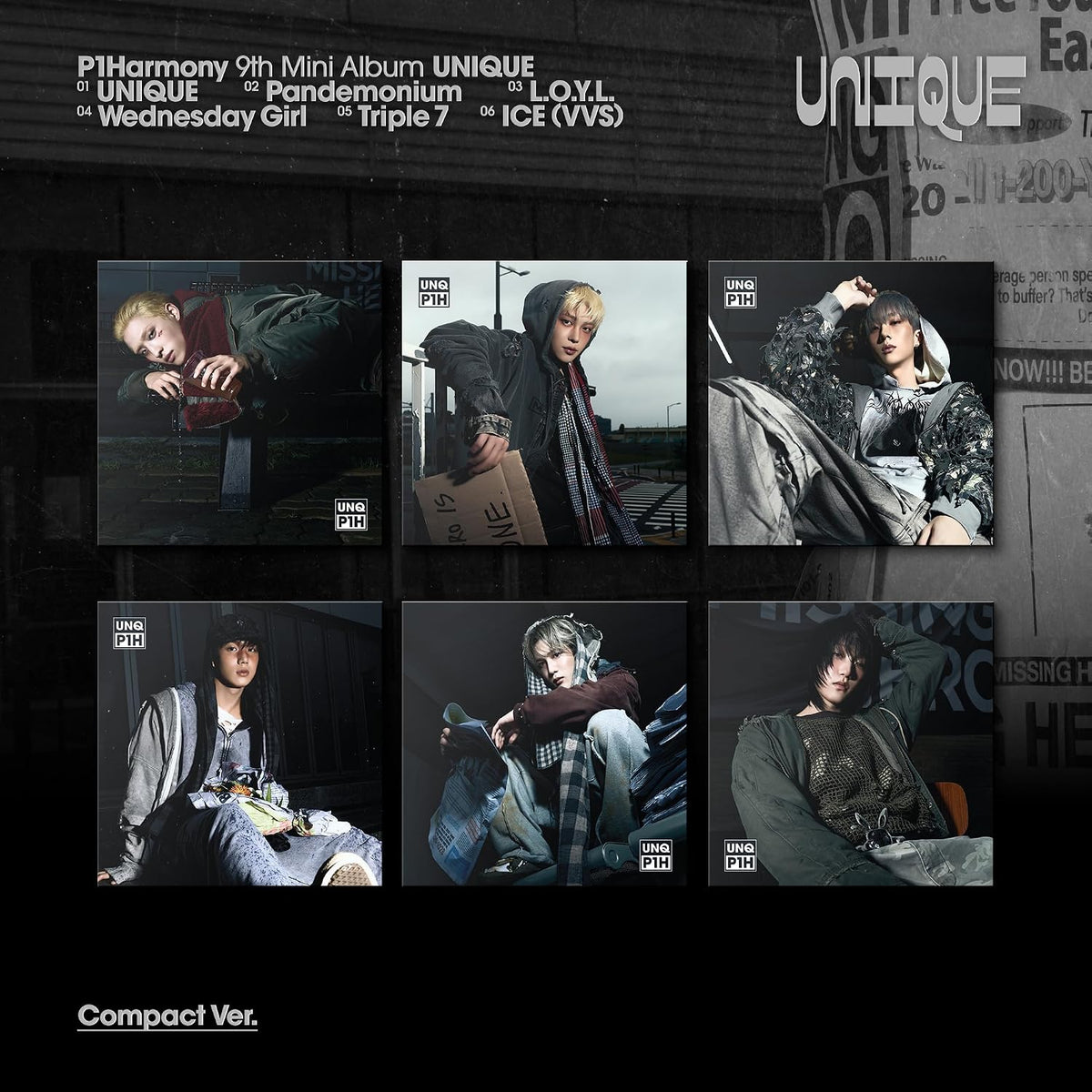 P1HARMONY - Unique (Compact Ver.) (CD) (US Import)