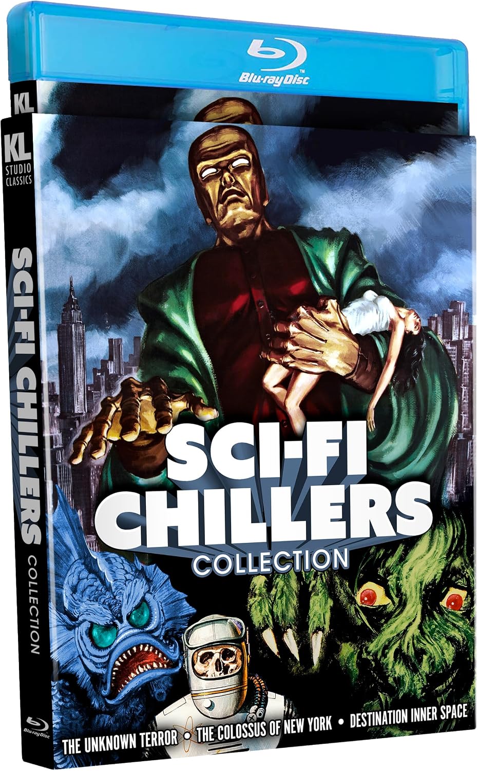 Sci-Fi Chillers Collection (The Unknown Terror/The Colossus Of New York/Destination Inner Space) (Blu-ray) (Region A US Import)