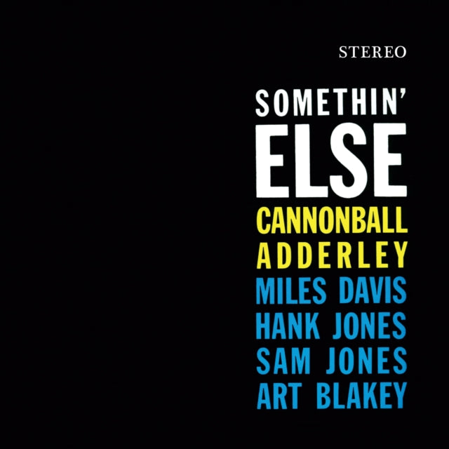 Cannonball Adderley - Somethin Else (Crystal Clear Vinyl) (Vinyl) (US Import)