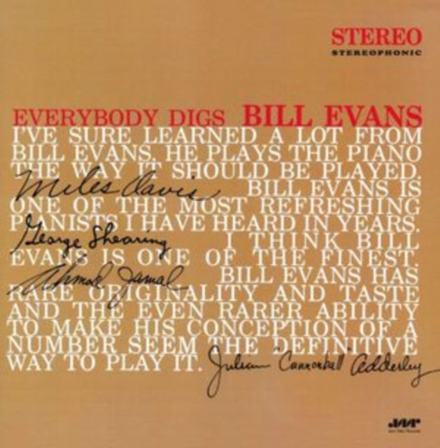 Bill Evans - Everybody Digs Bill Evans (Vinyl) (US Import)