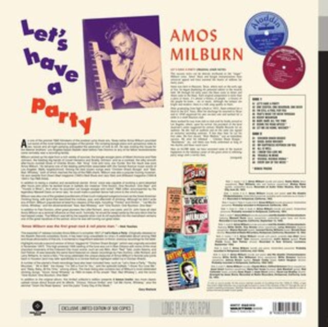 Amos Milburn - Let's Have A Party (4 Bonus Tracks/180g/Dmm/Collector's Edition) (Vinyl) (US Import)