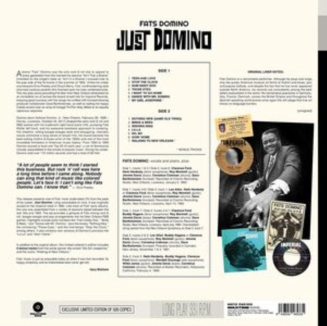 Fats Domino - Just Domino (2 Bonus Tracks/180g/Dmm/Collector's Edition) (Vinyl) (US Import)