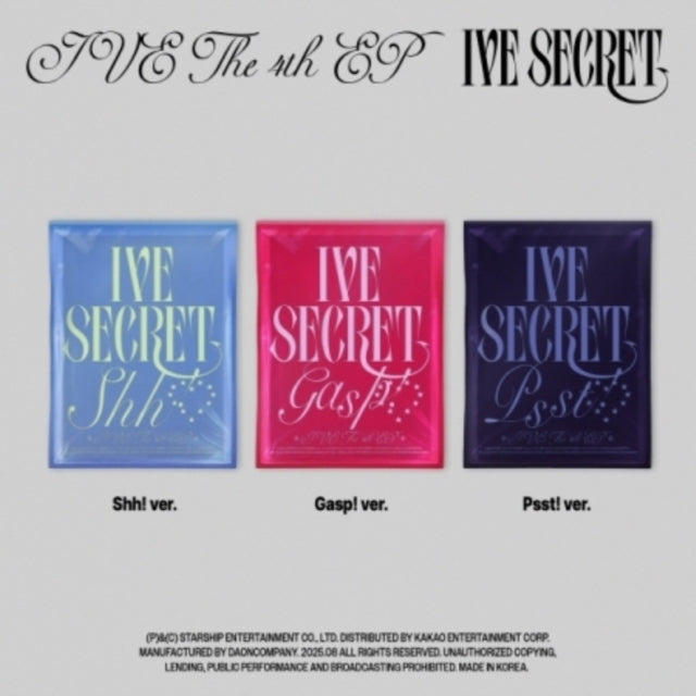Ive - Ive Secret (Shh!/Gasp!/Psst! Ver.) (CD)