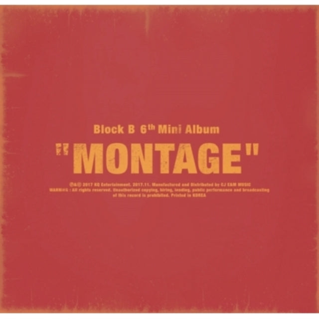 Block B - Montage (6th Mini Album) (CD)