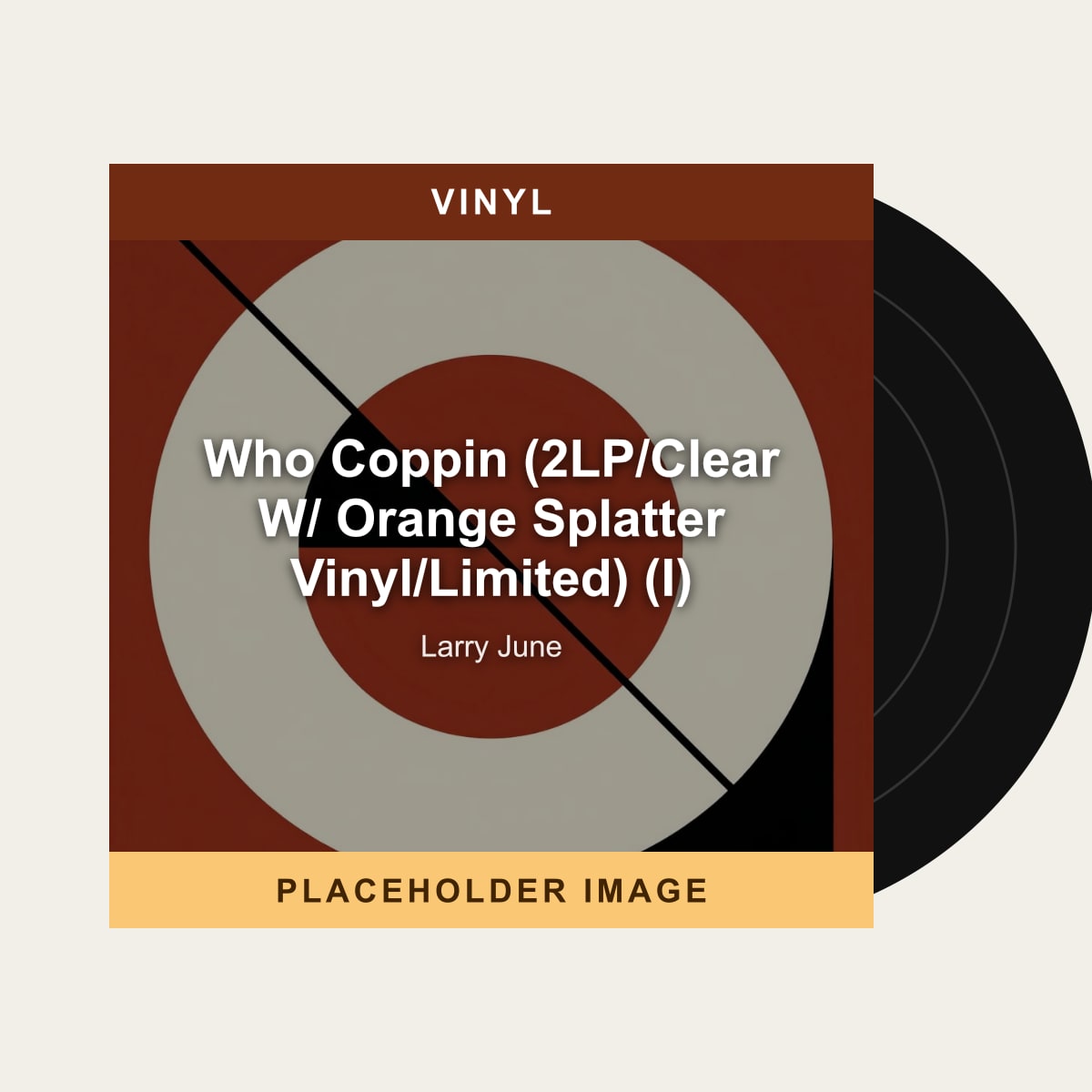 Larry June - Who Coppin (2LP/Clear W/ Orange Splatter Vinyl/Limited) (I) (Vinyl) (US Import) - placeholder image