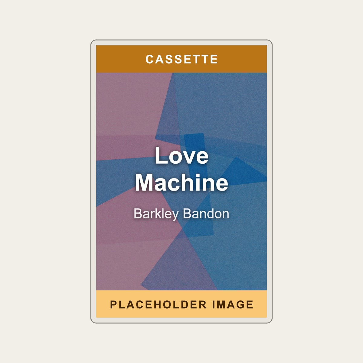 Barkley Bandon - Love Machine (Cassette) (US Import) - placeholder image