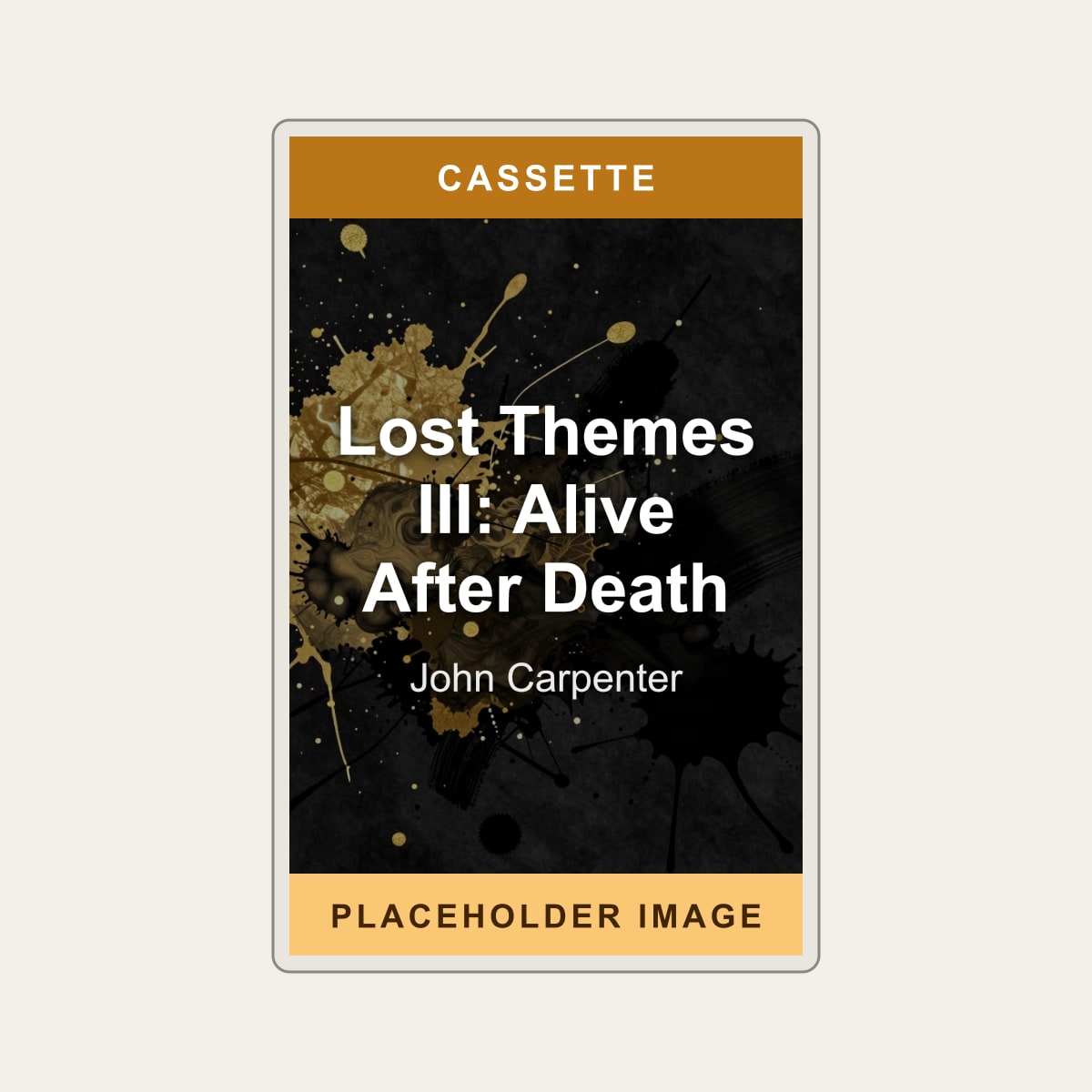 John Carpenter - Lost Themes III: Alive After Death (Cassette) (US Import) - placeholder image