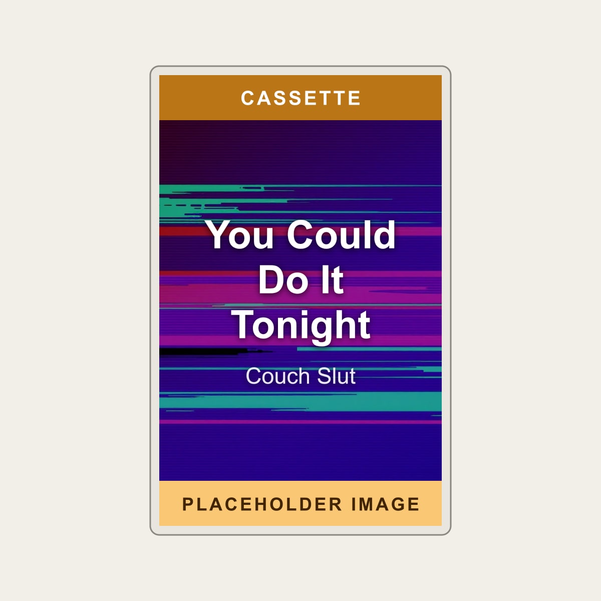 Couch Slut - You Could Do It Tonight (Cassette) (US Import) - placeholder image