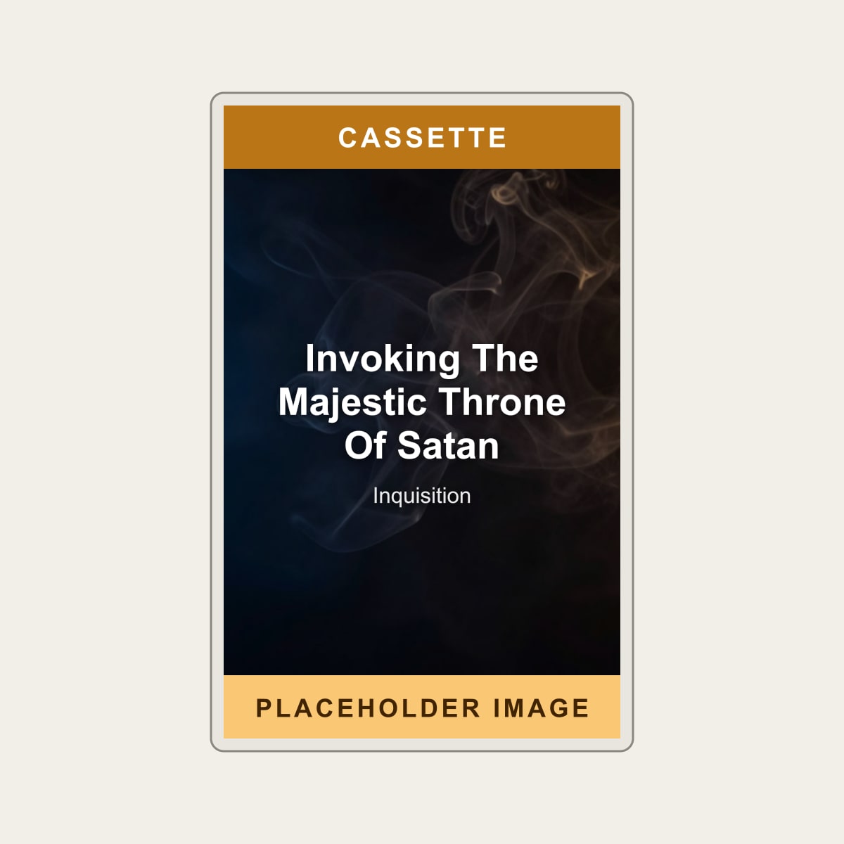 Inquisition - Invoking The Majestic Throne Of Satan (Cassette) (US Import) - placeholder image