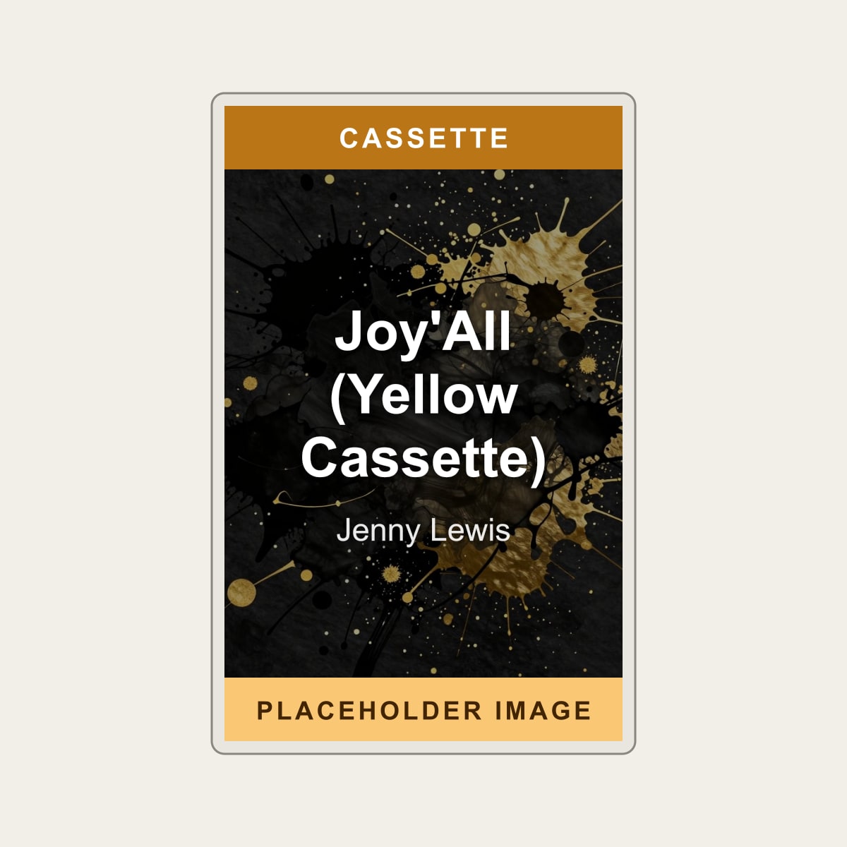 Jenny Lewis - Joy'All (Yellow Cassette) (Cassette) (US Import) - placeholder image