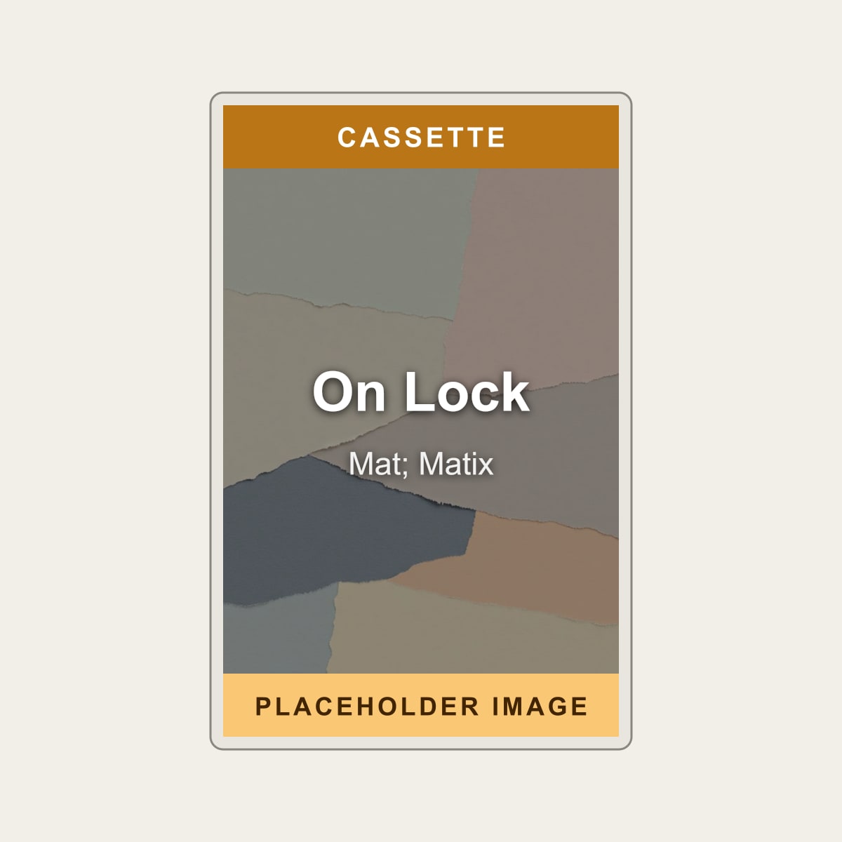 Mat; Matix - On Lock (Cassette) (US Import) - placeholder image
