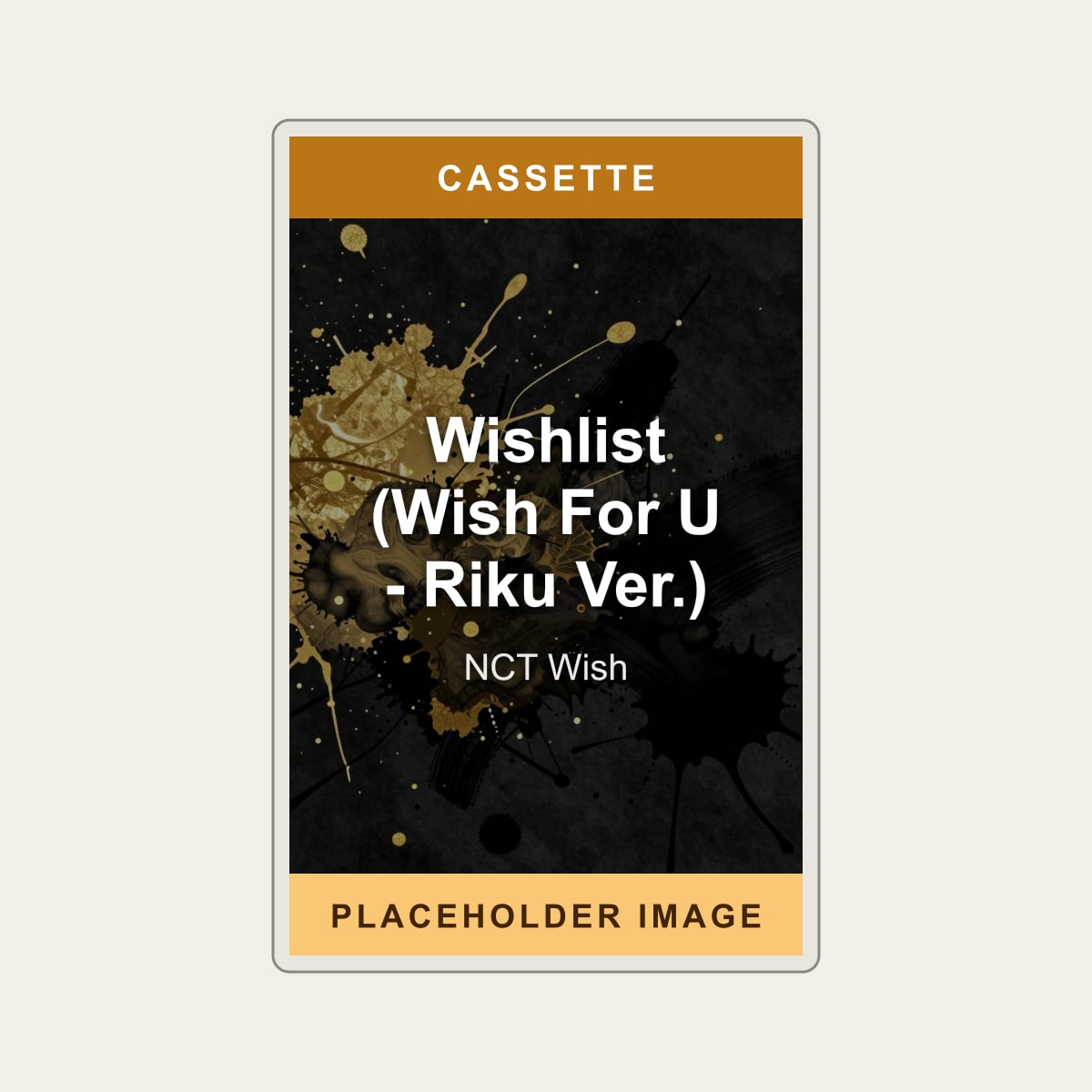 NCT Wish - Wishlist (Wish For U - Riku Ver.) (Cassette) (US Import) - placeholder image