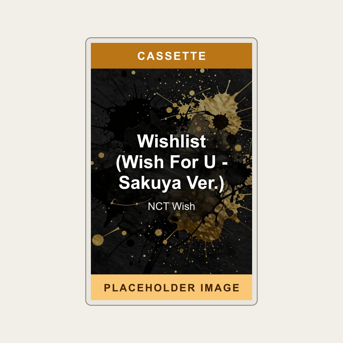 NCT Wish - Wishlist (Wish For U - Sakuya Ver.) (Cassette) (US Import) - placeholder image