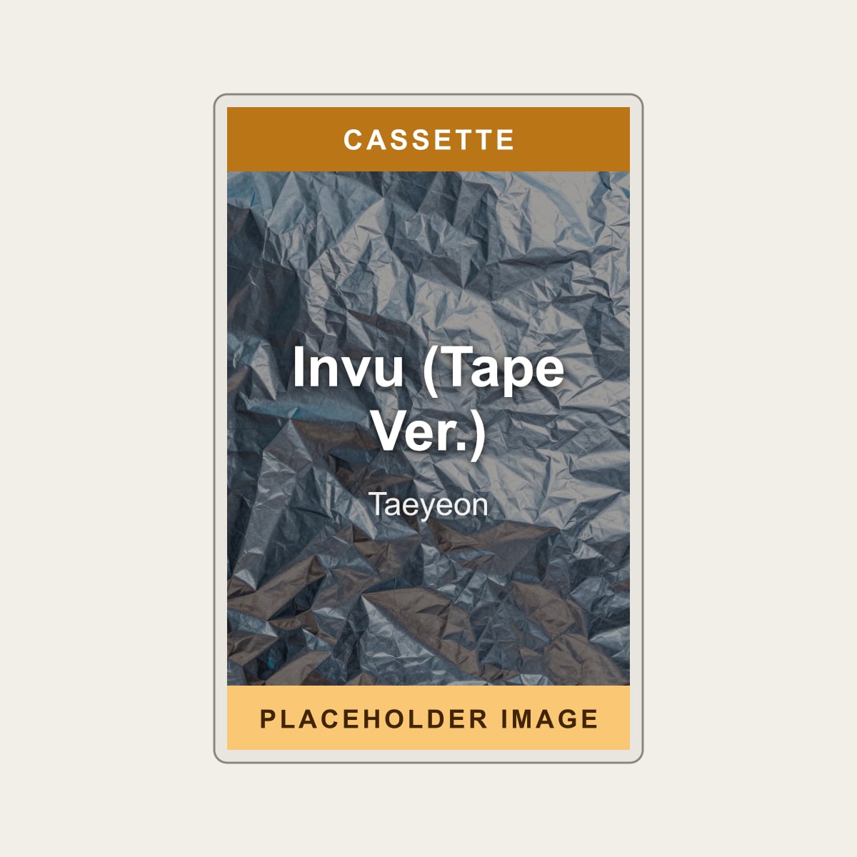 Taeyeon - Invu (Tape Ver.) (Cassette) (US Import) - placeholder image