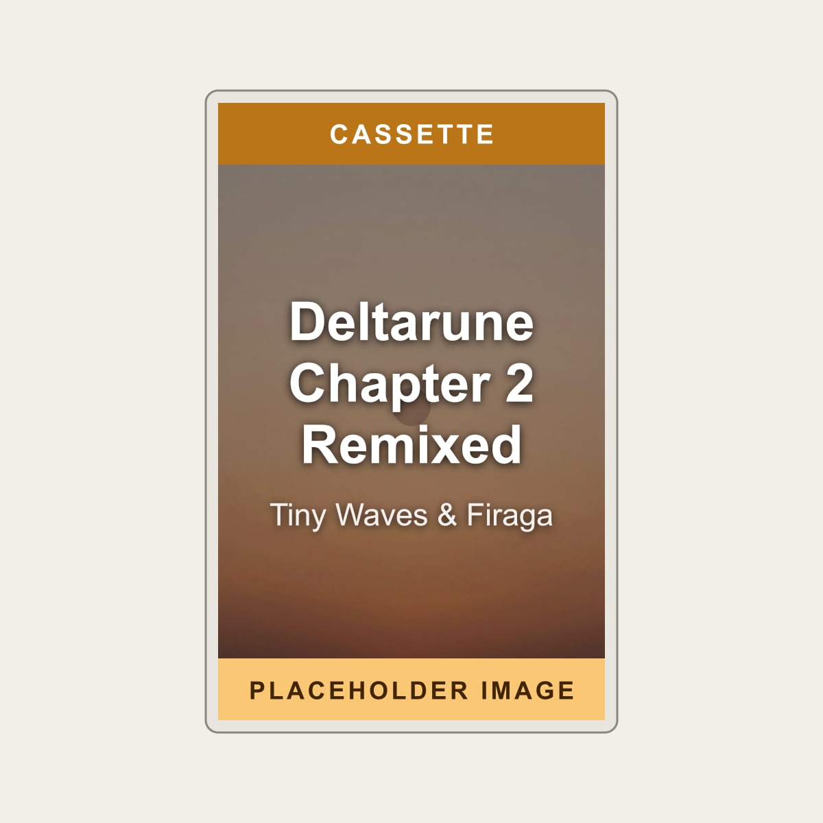 Tiny Waves & Firaga - Deltarune Chapter 2 Remixed (Cassette) (US Import) - placeholder image