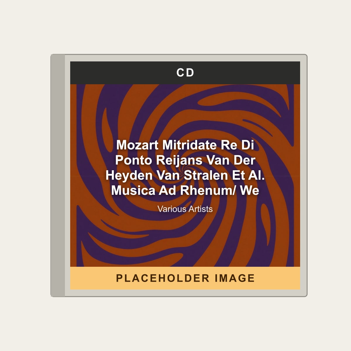 Various Artists - Mozart Mitridate Re Di Ponto Reijans Van Der Heyden Van Stralen Et Al. Musica Ad Rhenum/ We (CD) (US Import) - placeholder image