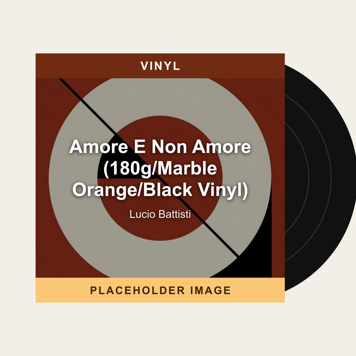 Lucio Battisti - Amore E Non Amore (180g/Marble Orange/Black Vinyl) (Vinyl) (US Import) - placeholder image