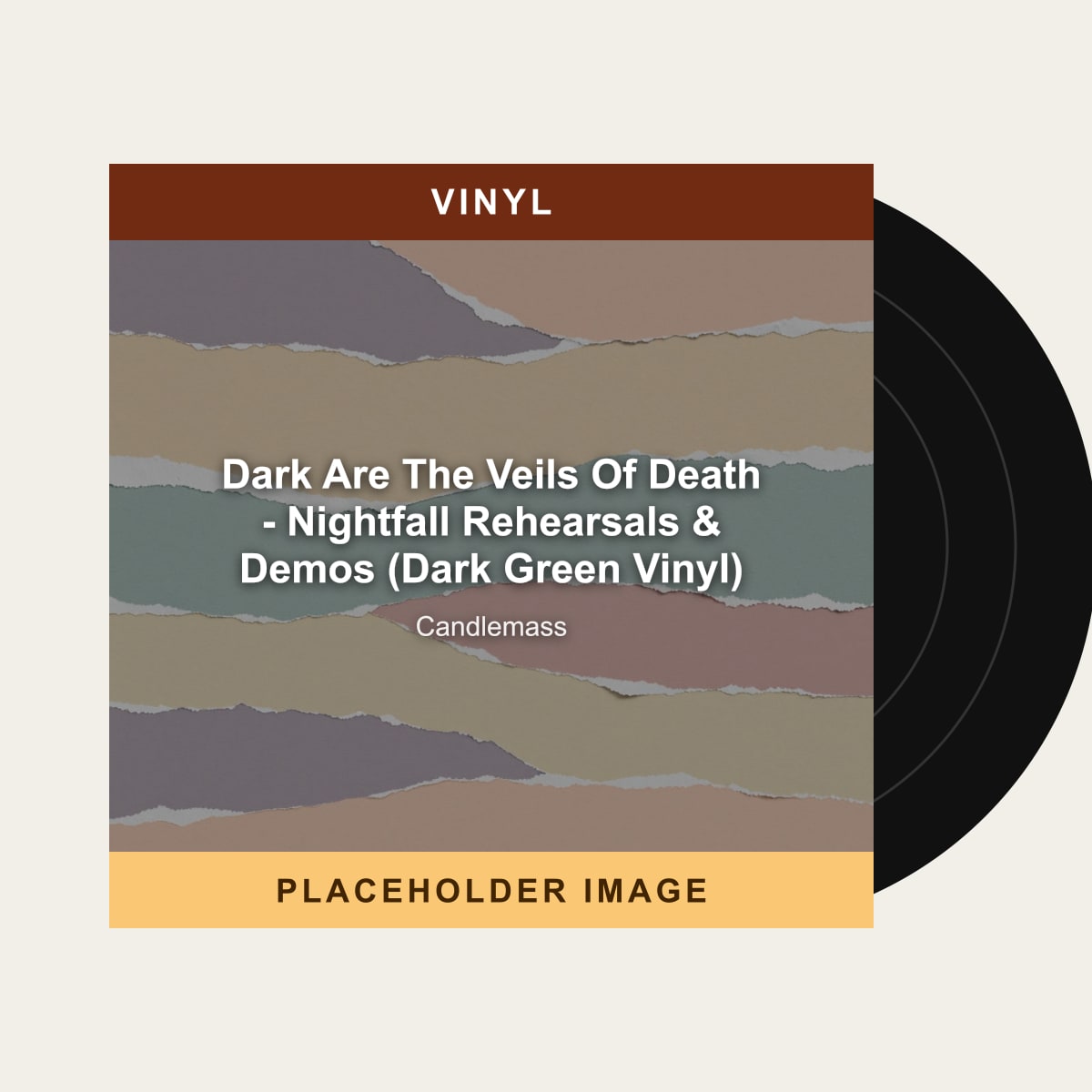 Candlemass - Dark Are The Veils Of Death - Nightfall Rehearsals & Demos (Dark Green Vinyl) (Vinyl) (US Import) - placeholder image