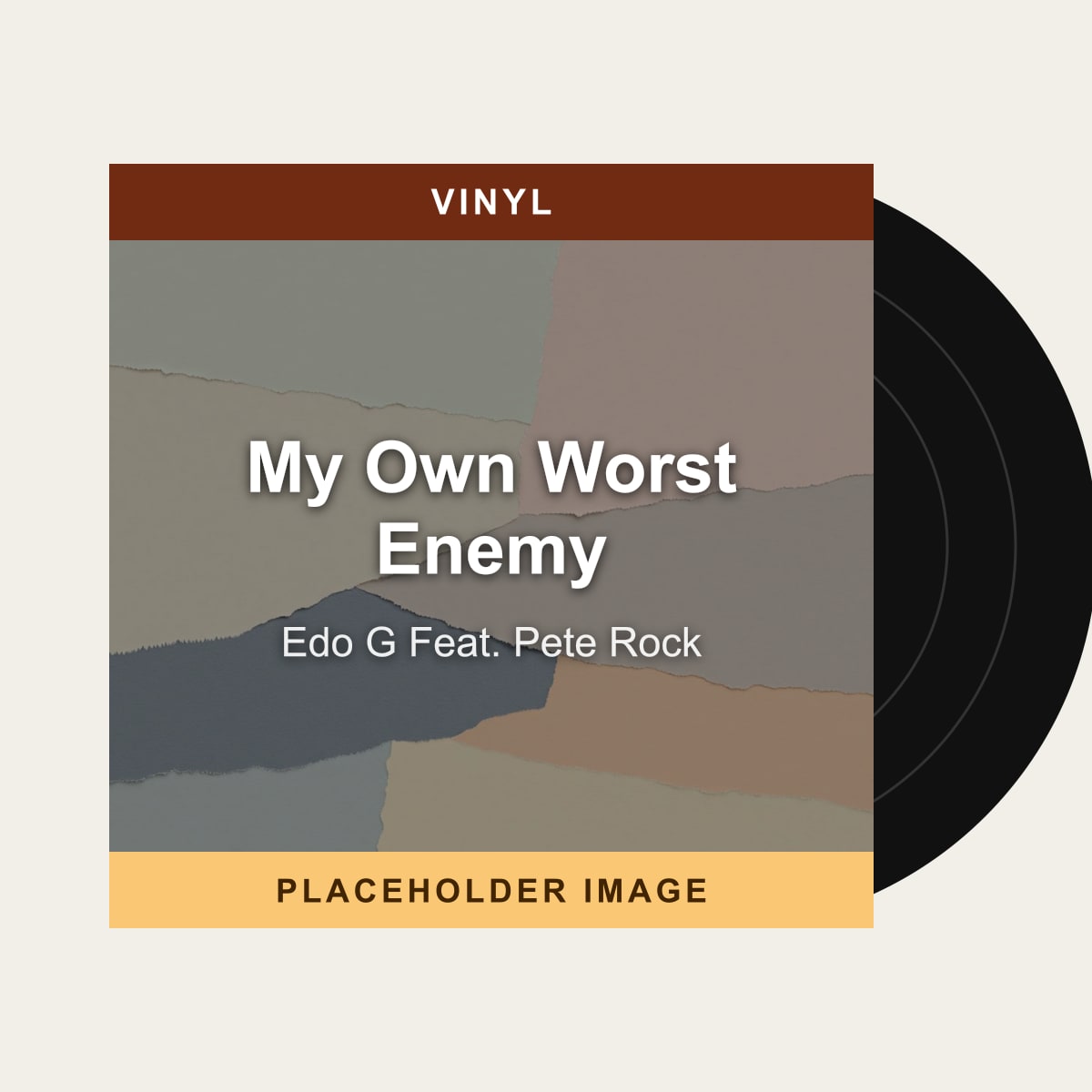 Edo G Feat. Pete Rock - My Own Worst Enemy (Vinyl) (US Import) - placeholder image