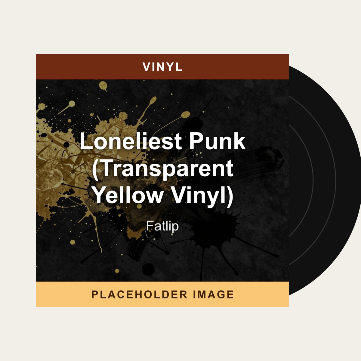 Fatlip - Loneliest Punk (Transparent Yellow Vinyl) (Vinyl) (US Import) - placeholder image