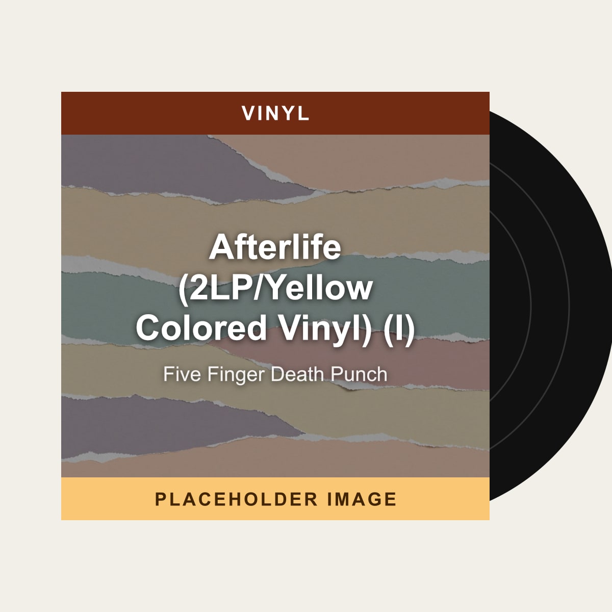 Five Finger Death Punch - Afterlife (2LP/Yellow Colored Vinyl) (I) (Vinyl) (US Import) - placeholder image