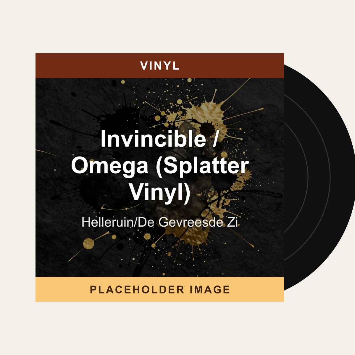 Helleruin/De Gevreesde Zi - Invincible / Omega (Splatter Vinyl) (Vinyl) (US Import) - placeholder image