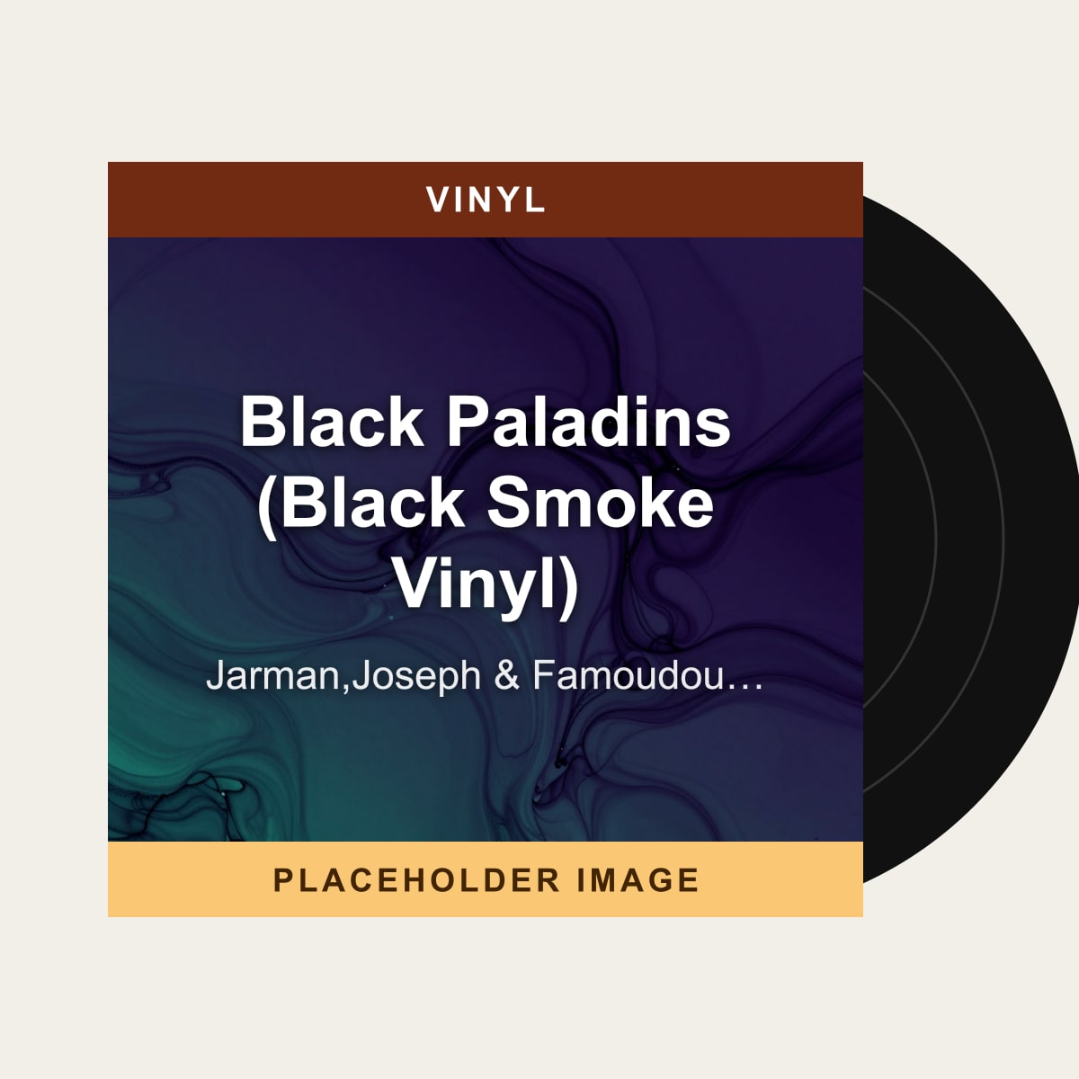 Jarman,Joseph & Famoudou Don Moye - Black Paladins (Black Smoke Vinyl) (Vinyl) (US Import) - placeholder image
