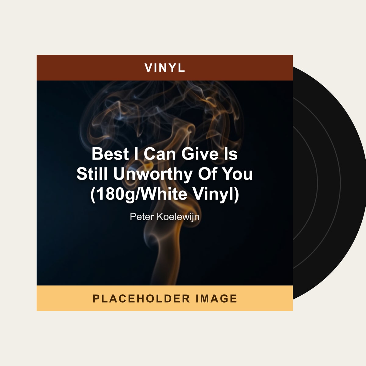 Peter Koelewijn - Best I Can Give Is Still Unworthy Of You (180g/White Vinyl) (Vinyl) (US Import) - placeholder image