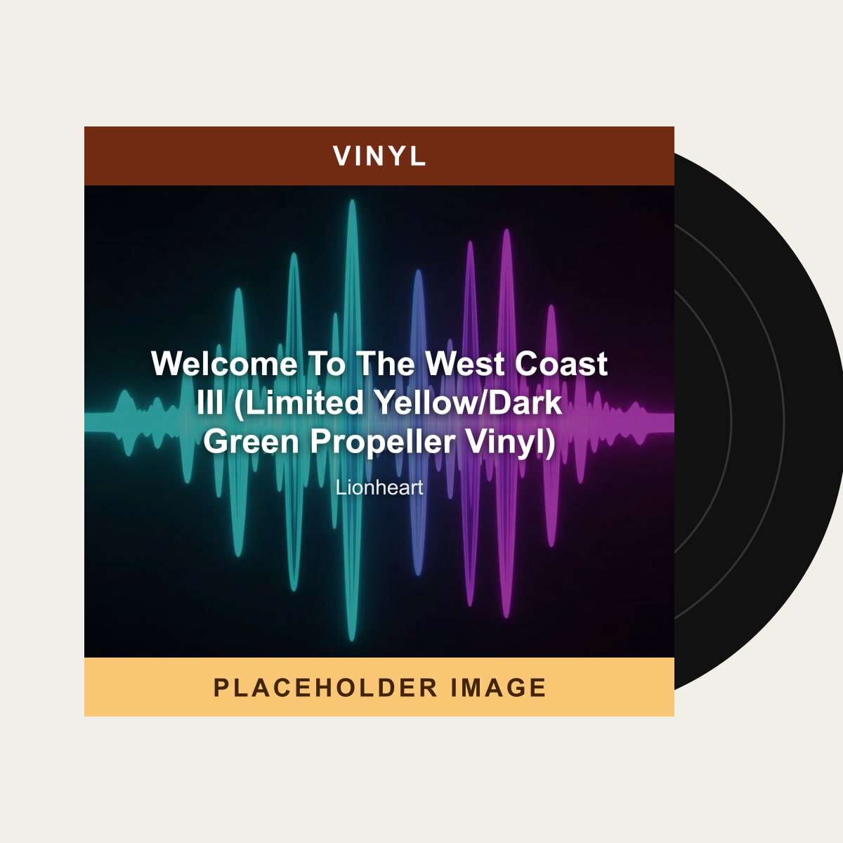 Lionheart - Welcome To The West Coast III (Limited Yellow/Dark Green Propeller Vinyl) (Vinyl) (US Import) - placeholder image