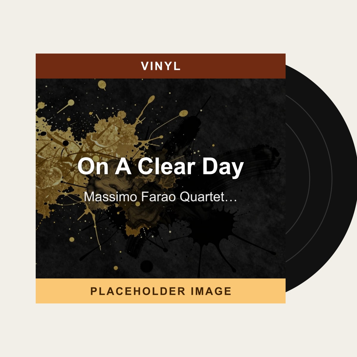 Massimo Farao Quartet With Accademia Arrigoni's Strings Orchestra - On A Clear Day (Vinyl) (US Import) - placeholder image