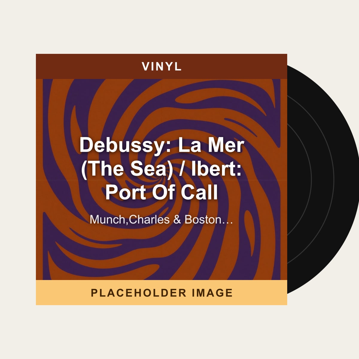 Munch,Charles & Boston Symphony Orchestra - Debussy: La Mer (The Sea) / Ibert: Port Of Call (Vinyl) (US Import) - placeholder image