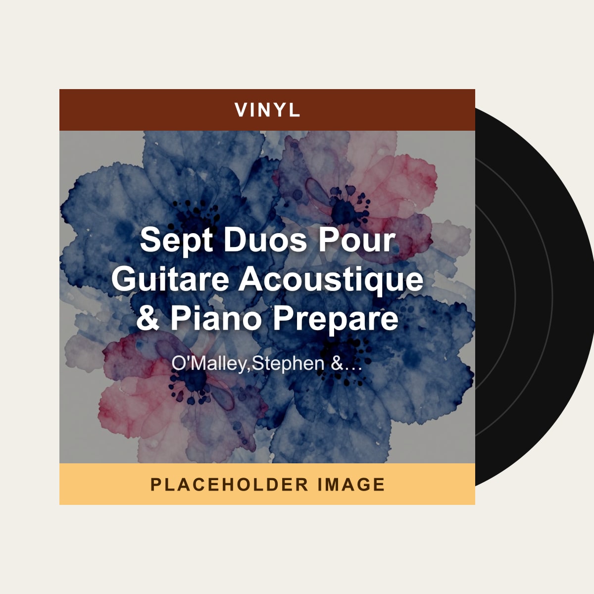 O'Malley,Stephen & Anthony Pateras - Sept Duos Pour Guitare Acoustique & Piano Prepare (Vinyl) (US Import) - placeholder image