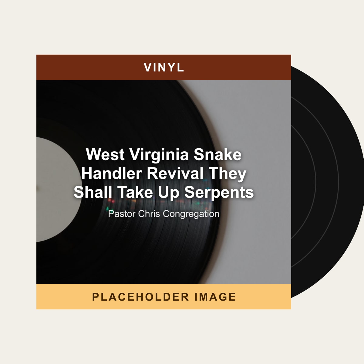 Pastor Chris Congregation - West Virginia Snake Handler Revival They Shall Take Up Serpents (Vinyl) (US Import) - placeholder image