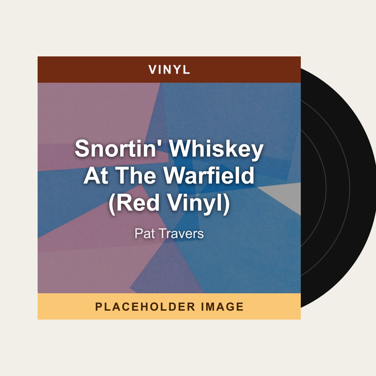 Pat Travers - Snortin' Whiskey At The Warfield (Red Vinyl) (Vinyl) (US Import) - placeholder image