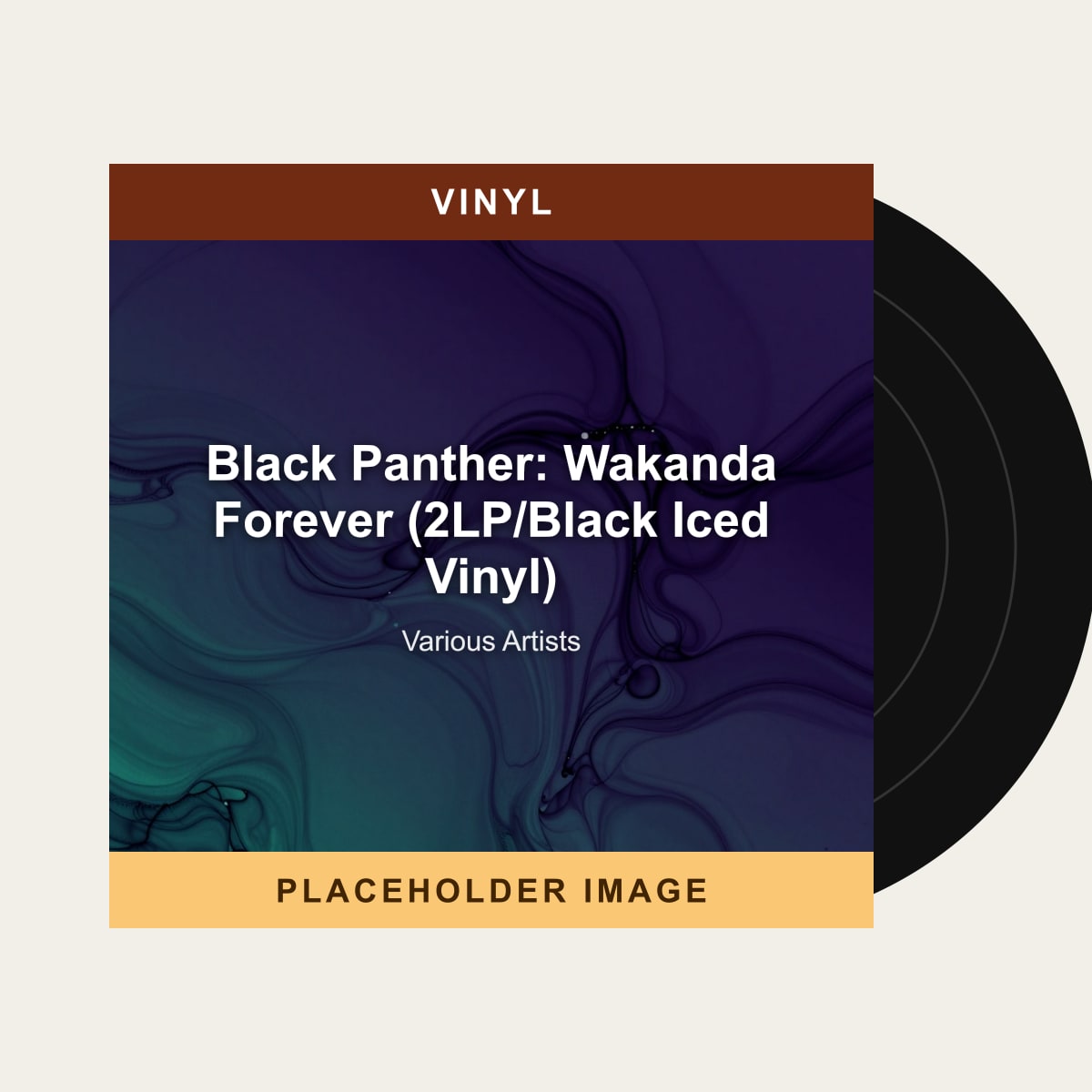 Various Artists - Black Panther: Wakanda Forever (2LP/Black Iced Vinyl) (Vinyl) (US Import) - placeholder image