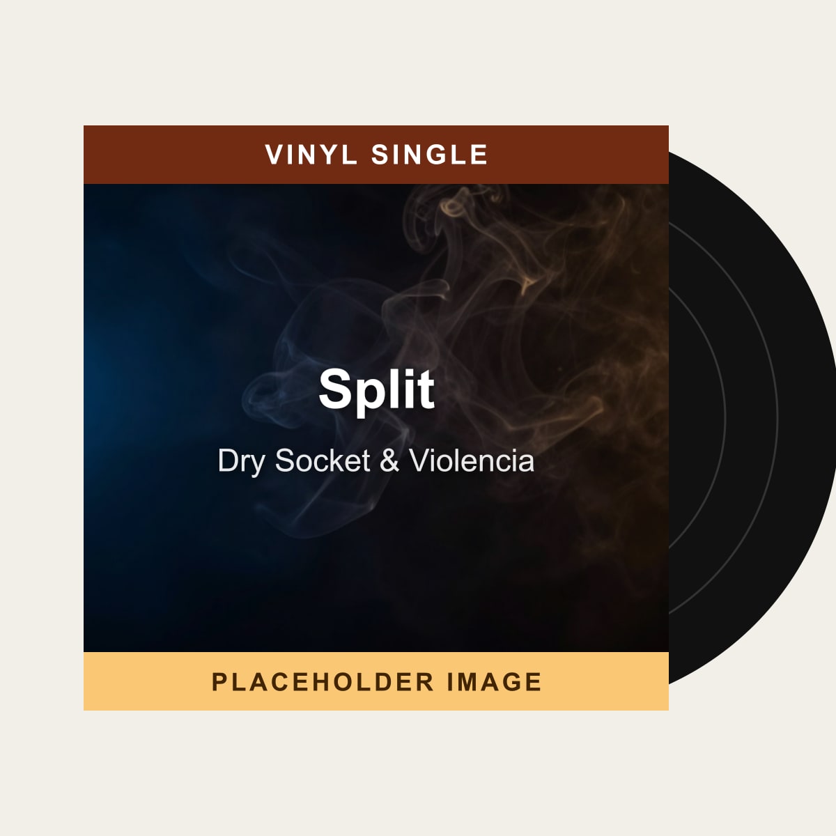 Dry Socket & Violencia - Split (Vinyl Single) (US Import) - placeholder image