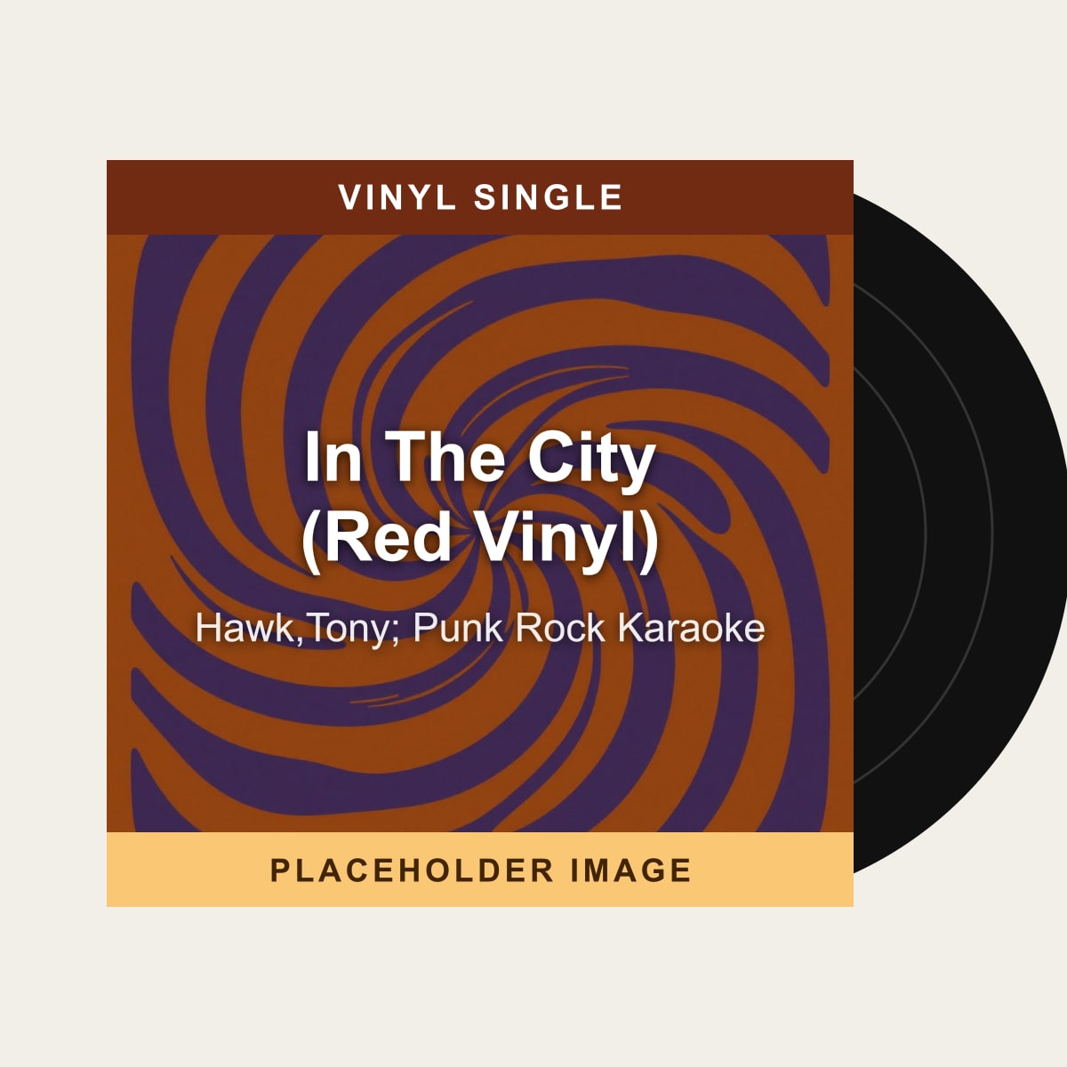 Hawk,Tony; Punk Rock Karaoke - In The City (Red Vinyl) (Vinyl Single) (US Import) - placeholder image