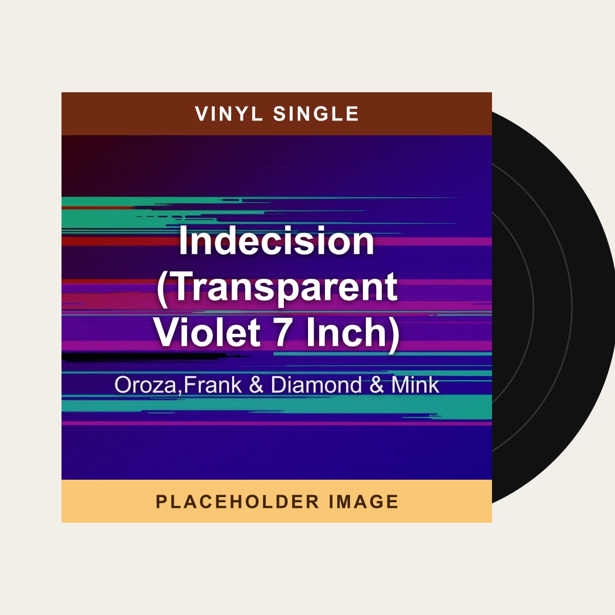 Oroza,Frank & Diamond & Mink - Indecision (Transparent Violet 7 Inch) (Vinyl Single) (US Import) - placeholder image