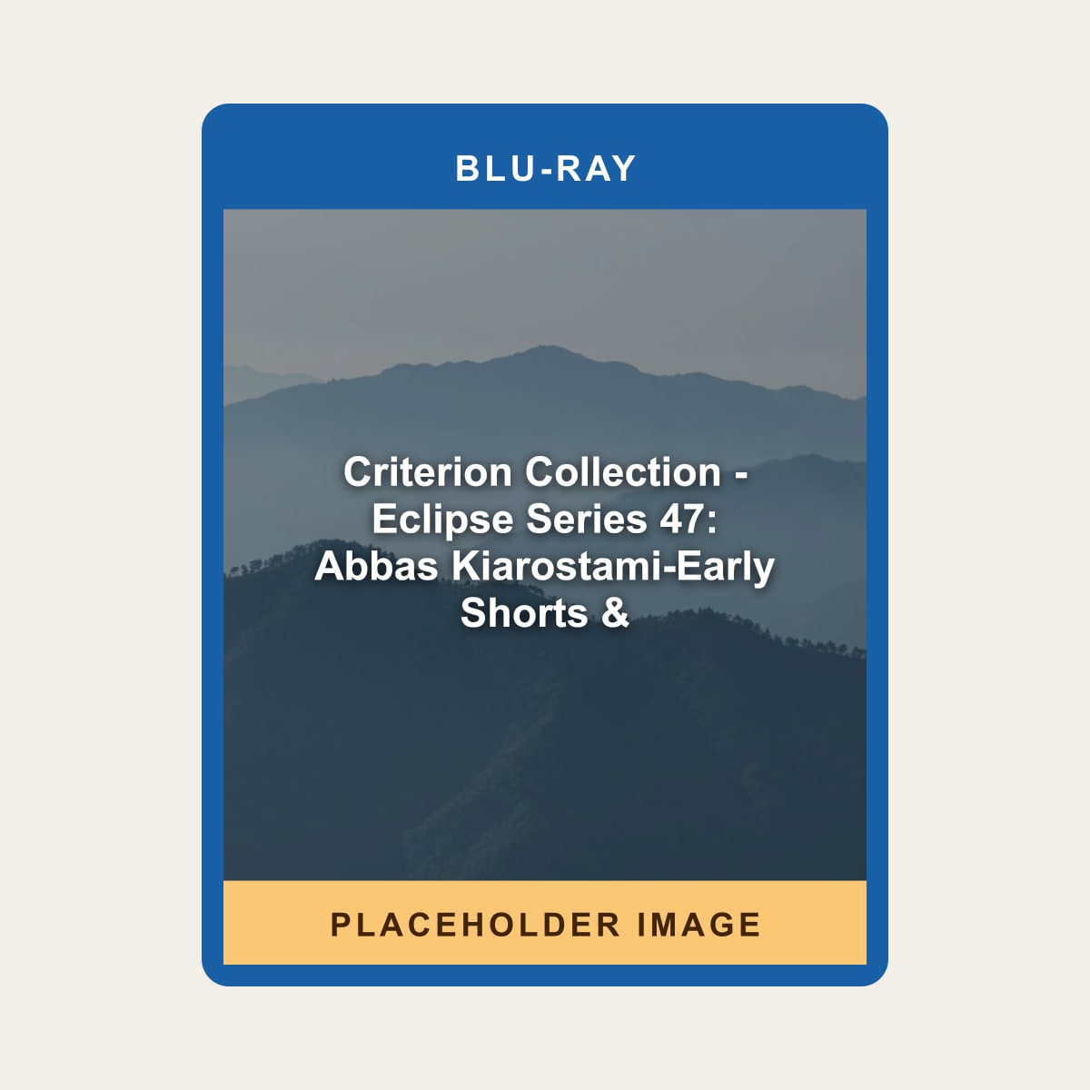 Criterion Collection - Eclipse Series 47: Abbas Kiarostami-Early Shorts & (Blu-ray) (Region A US Import) - placeholder image