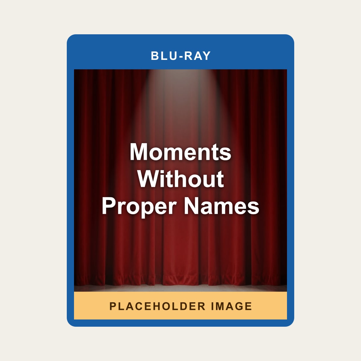 Moments Without Proper Names (Blu-ray) (Region A US Import) - placeholder image
