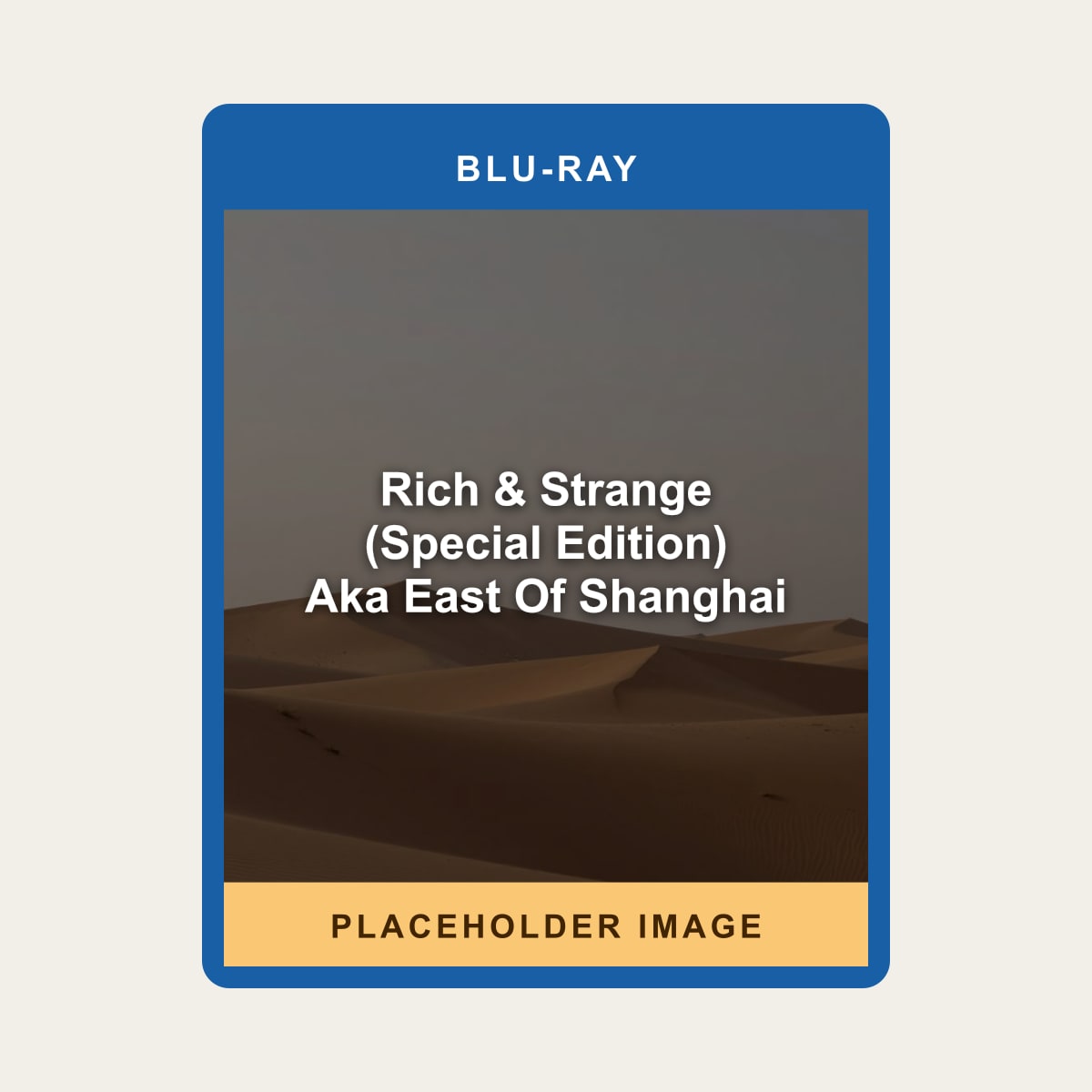 Rich & Strange (Special Edition) Aka East Of Shanghai (Blu-ray) (Region A US Import) - placeholder image