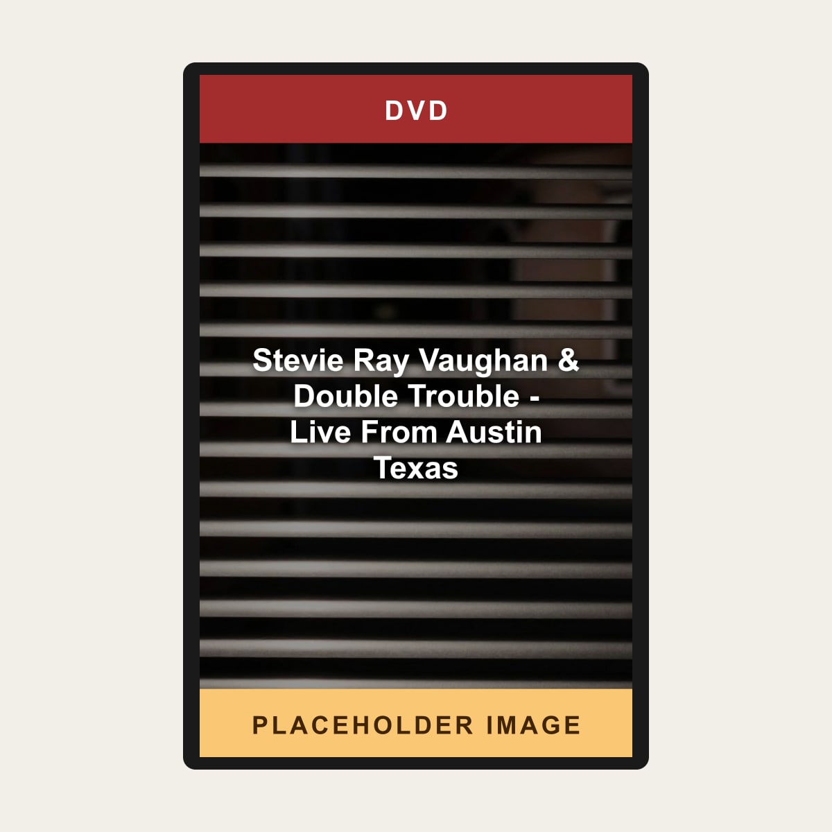 Stevie Ray Vaughan & Double Trouble - Live From Austin Texas (DVD) (Region 1 US Import) - placeholder image