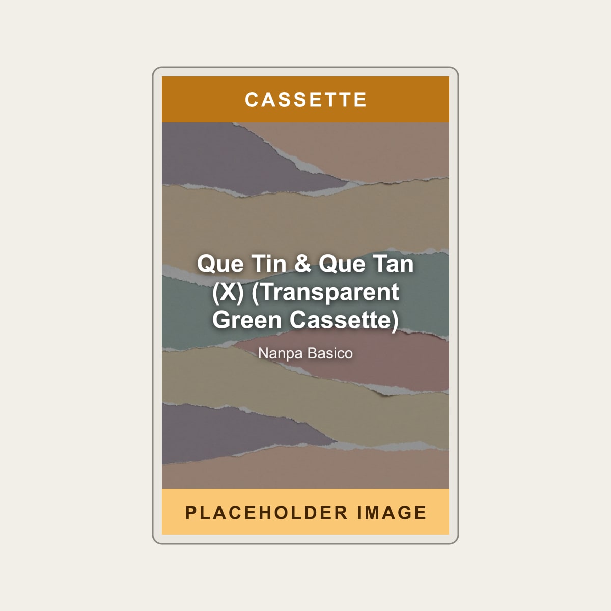 Nanpa Basico - Que Tin & Que Tan (X) (Transparent Green Cassette) (Cassette) (US Import) - placeholder image