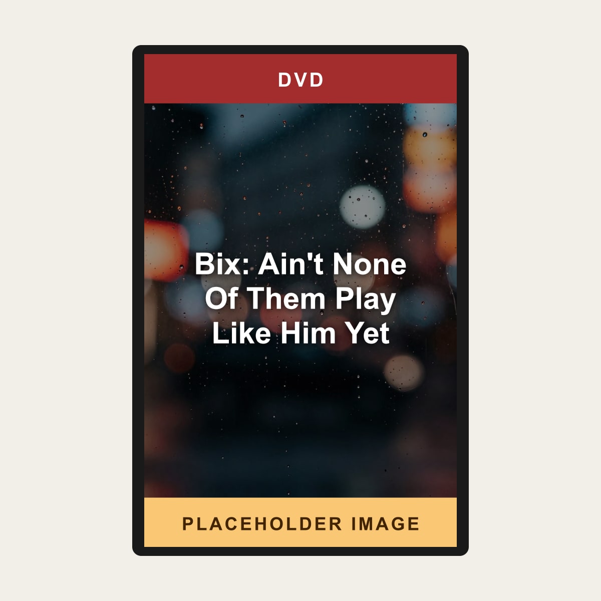 Bix: Ain't None Of Them Play Like Him Yet (DVD) (Region 1 US Import) - placeholder image